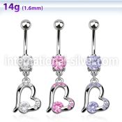 mcdz362 belly rings surgical steel 316l belly button
