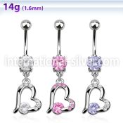 mcdz362 belly rings surgical steel 316l belly button