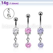 mcdz372 belly rings surgical steel 316l belly button