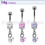 mcdz376 belly rings surgical steel 316l belly button