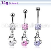 mcdz377 belly rings surgical steel 316l belly button