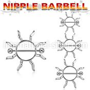mcnp104 straight barbells surgical steel 316l nipple