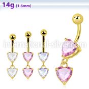 mdgz528 belly rings anodized surgical steel 316l belly button