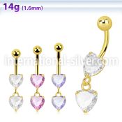 mdgz528 belly rings anodized surgical steel 316l belly button