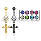 mdk756 belly rings anodized surgical steel 316l belly button