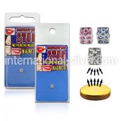 mgsdc4 fake illusion body jewelry surgical steel 316l belly button