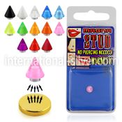 mgvcn5 fake illusion body jewelry acrylic body jewelry belly button