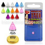 mgvcn5 fake illusion body jewelry acrylic body jewelry belly button