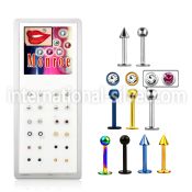 mlbx labrets lip rings anodized surgical steel 316l tragus