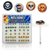 nblgx2 nose bone silver 925 nose