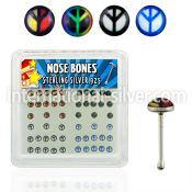 nblgx4 nose bone silver 925 nose