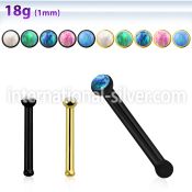 nbtsop nose bone anodized surgical steel 316l nose