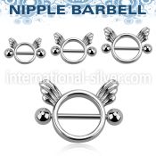 np3 straight barbells surgical steel 316l nipple