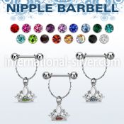 npdl15 straight barbells surgical steel 316l nipple