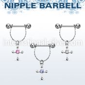 npdl21 straight barbells surgical steel 316l nipple