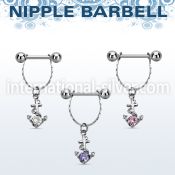 npdl23 straight barbells surgical steel 316l nipple