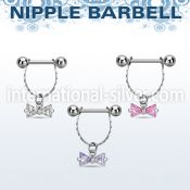 npdl25 straight barbells surgical steel 316l nipple