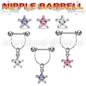 npdl34 straight barbells surgical steel 316l nipple