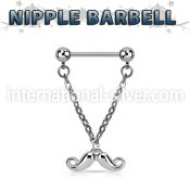 npdl38 straight barbells surgical steel 316l nipple