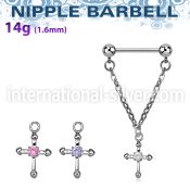 npdl3 straight barbells surgical steel 316l nipple