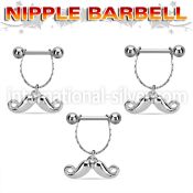 npdl41 straight barbells surgical steel 316l nipple