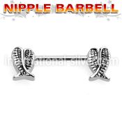 npsh4 straight barbells surgical steel 316l nipple