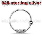 nr15 nose hoop silver 925 nose