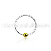 ns06gb nose hoop silver 925 nose