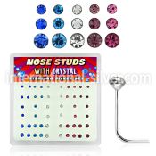 nsbxmm l shape nose studs silver 925 nose