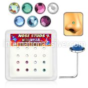 nsfb16m l shape nose studs silver 925 nose