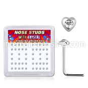 nshrbxc l shape nose studs silver 925 nose