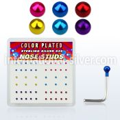 nsmtbx1 l shape nose studs silver 925 nose