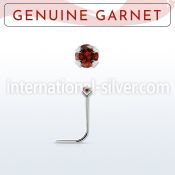 nspge2 l shape nose studs silver 925 nose