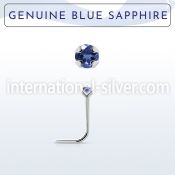 nspge9 l shape nose studs silver 925 nose