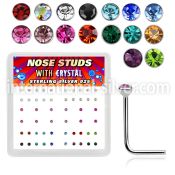 nsrdbxm l shape nose studs silver 925 nose