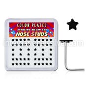 nsxsak l shape nose studs silver 925 nose