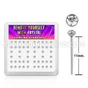 ny14cx bend it to fit nose studs silver 925 nose