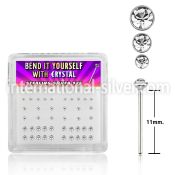 nybxmc bend it to fit nose studs silver 925 nose