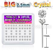 nyp19cx bend it to fit nose studs silver 925 nose