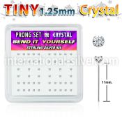 nyp6cx bend it to fit nose studs silver 925 nose