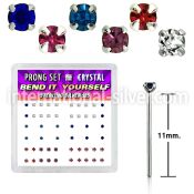 nypbm bend it to fit nose studs silver 925 belly button