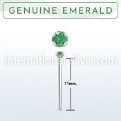 nypge10 bend it to fit nose studs silver 925 nose