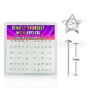 nystxc bend it to fit nose studs silver 925 nose