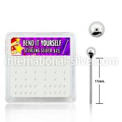 nysv2bx bend it to fit nose studs silver 925 nose