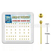 nyx18b bend it to fit nose studs silver 925 nose