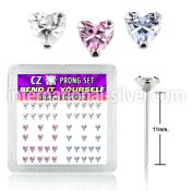 nyzbhm bend it to fit nose studs silver 925 nose