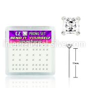 nyzbqc bend it to fit nose studs silver 925 nose