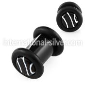 pgmb4 plugs gauges acrylic body jewelry ear lobe