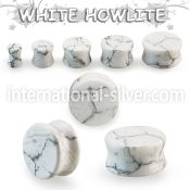 pgsnn wood bone horn & stones plugs ear  lobe  piercing