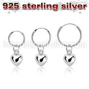 phod48 925 silver ear ring ear stud choose piercing